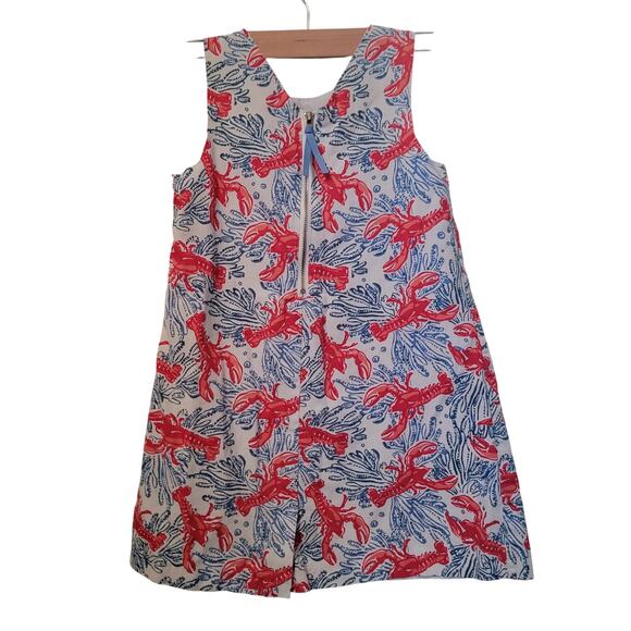Tommy Bahama Girl Kids Sz 5 Lobster Dress Coastal Beachy Vacation Cruise 4-5 yrs - Picture 2 of 10
